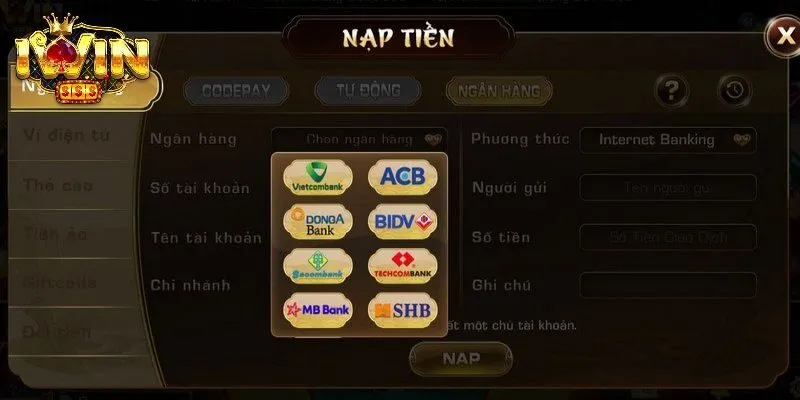 Giới thiệu nạp tiền IWIN